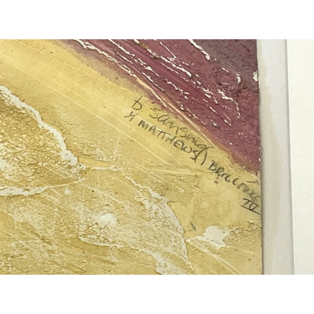 Original Becky Sansing (American, 20th Century) Framed Mixed Media Art Titled Brilliance IV For Sale - Image 9 of 12