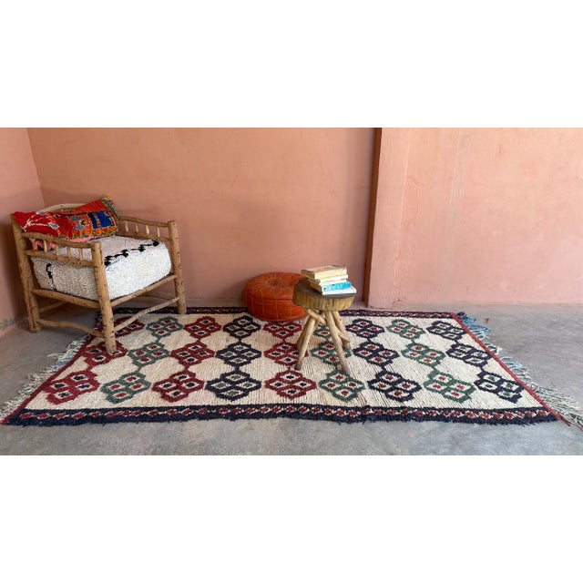 1980s 1980s Geometric Wool Rug - 8.6 X 4.43 Ft For Sale - Image 5 of 12