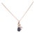 1Ct Black Opal Pendant With Earth-Mined Diamond Accents: Solid 14k Gold, 9x6mm For Sale