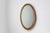 1920s Art Deco French Oval Gilded Mirror in Carved Wood, 1920s For Sale - Image 5 of 10