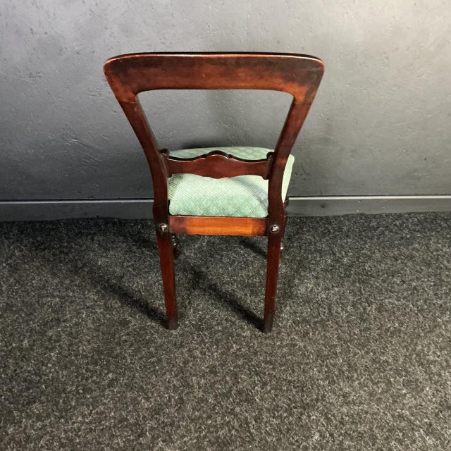 19th Century Antique Victorian Mahogany Dining Chairs, 1880, Set of 4 For Sale - Image 5 of 8