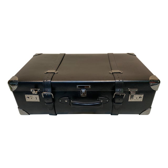 Asprey Londoner Trolley, Black Cross Hatch Suitcase For Sale