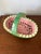 Vintage Ceramic Watermelon Basket Serving Bowl With Handle | Hand-Painted Mid-Century Summer Entertaining Fruit Basket For Sale - Image 9 of 9