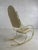 Rocking Chair in Brass and Imitation Leather, 1950s For Sale - Image 6 of 13