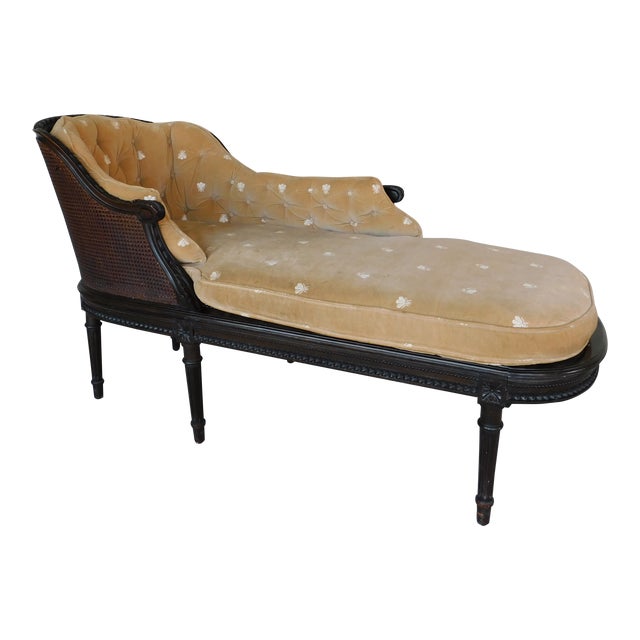 Antique French Louis Xvi Style Chaise Lounge Fainting Sofa Chairish