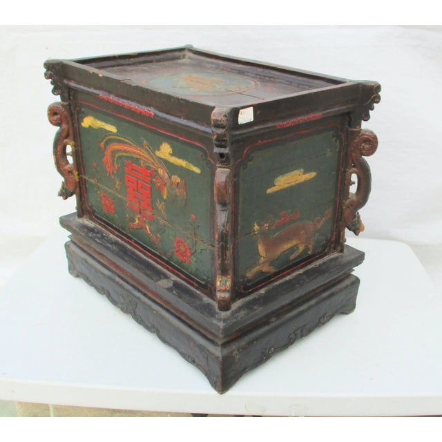 Chinese Provincial Lidded Trunk Hand Made Antique For Sale - Image 11 of 11