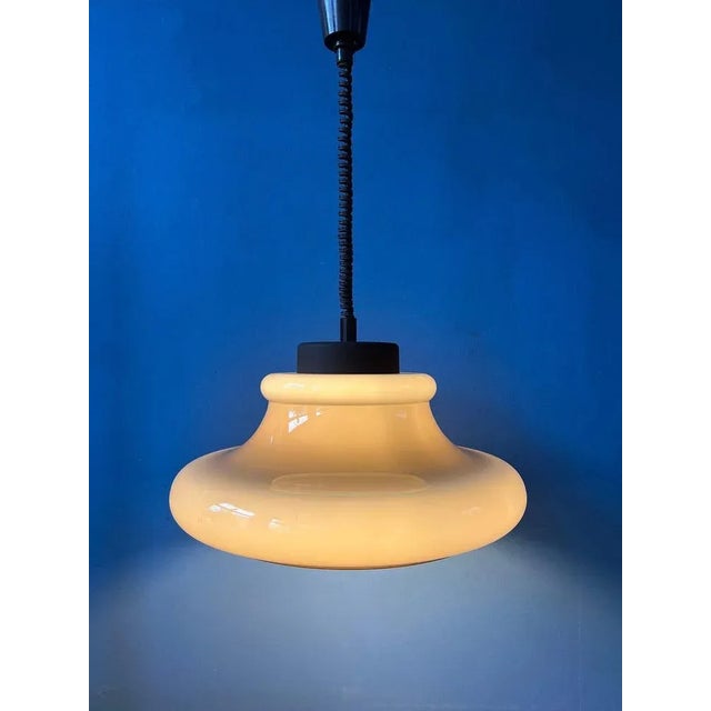 Mid-Century Mushroom Pendant Lamp from Herda For Sale - Image 4 of 11