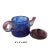 Handmade quality multi-color liuli glass flower bamboo theme teapot shape Display figure. Liu Li (crystal glass) is made...