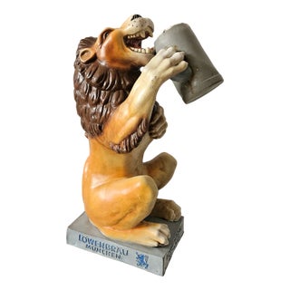 Vintage Advertising Figure of the Löwenbrauerei Munich, 1950s For Sale
