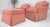 Pair of Large Red & White Upholstery Club Lounge Chairs & Matching Ottoman MINT For Sale - Image 14 of 15