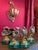 Metal Italian Gilt 800 Silver Zodiac Place Card Holders with Malachite, 1950s, Set of 4 For Sale - Image 7 of 12