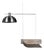Equo 2.1 Floor Lamp in Iron with Travertine and Stainless Steel by D´ARK Atelier For Sale