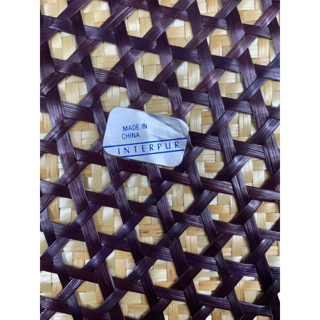 Red Vintage Raffia Rainbow Trivets-Set of 12 For Sale - Image 8 of 13