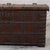 Antique Indian Teakwood and Iron Blanket Chest/Coffee Table, in a natural dark teakwood finish with decorative iron...