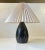 Ceramic Scandinavian Modern Black White Sgrafitto Table Lamp by Elisabeth Loholt, 1950s For Sale - Image 7 of 7