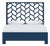 Silas Platform Bed Queen - Navy For Sale