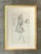 Vintage Framed Phillipe Venet Fashion Illustration For Sale - Image 9 of 12