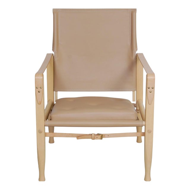 Safari Chair in Leather by Kaare Klint, 2018 For Sale