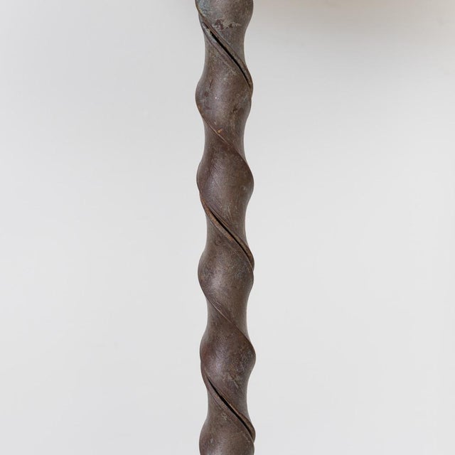 1940s French Iron Leaf Floor Lamp For Sale In Los Angeles - Image 6 of 13
