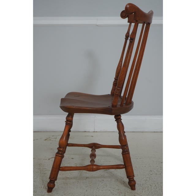 Set of 6 Bench Made Windsor Dining Room Chairs For Sale - Image 4 of 18