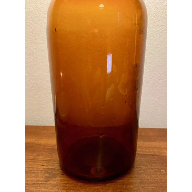 Brown Brown Pharmacy Canister, 1950s For Sale - Image 8 of 9