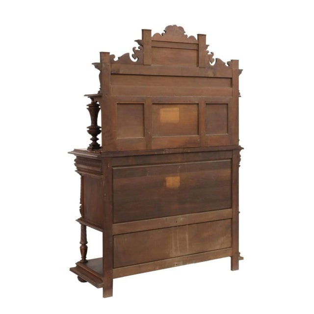 Brown 19th Century French Renaissance Henry II Walnut Buffet For Sale - Image 8 of 9