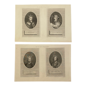 1793 English King Portrait Engravings - a Pair