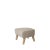 Contemporary Beige and Natural Oak Sahco Zero Footstools by Lassen, Set of 4 For Sale - Image 3 of 6