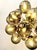 Not Yet Made - Made To Order 21st Century Ventiquattro Natural Brass Smoky Bubbles Murano Sputnik Chandelier by Fabio LTD For Sale - Image 5 of 7