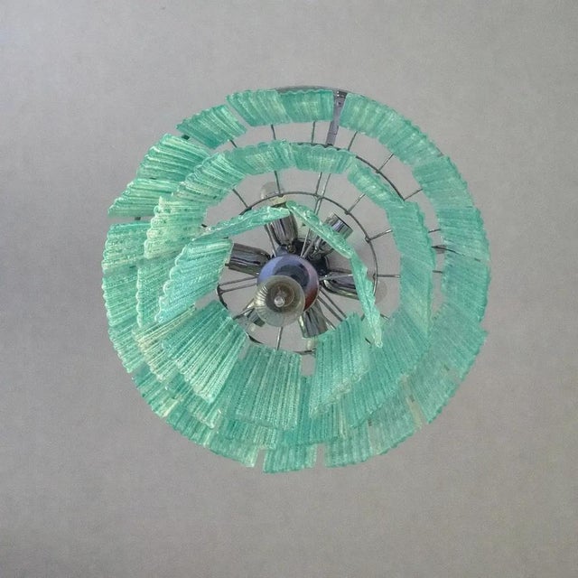 Modern Sea Green Murano Glass Sputnik Chandelier by Simoeng For Sale - Image 9 of 11