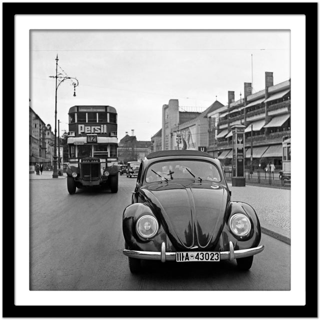 Volkswagen Beetle on the Streets in Berlin, Germany 1939, Printed 2021 For Sale - Image 4 of 5