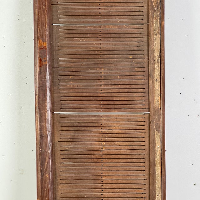 Mid 19th Century Antique 19th C. Country Early Primitive Unusually Large 44” Weaving Wood Tape Loom For Sale - Image 5 of 11