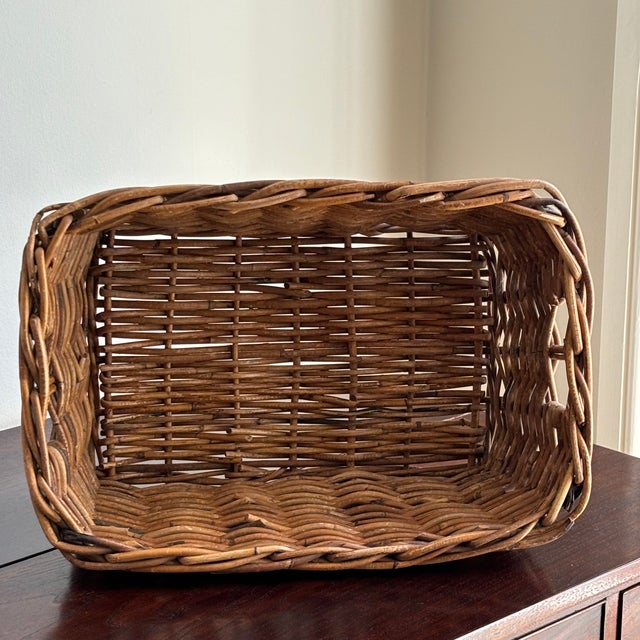 French Country-Style Storage Basket For Sale - Image 10 of 12
