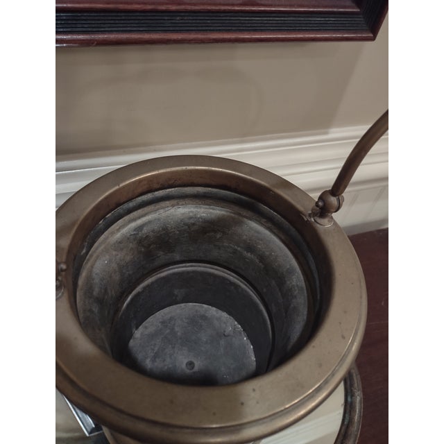 1930s Handled Brass Basket For Sale In Atlanta - Image 6 of 11