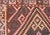 All-Over Design Hand Woven Kilim Geometric Diamond Design in Brown, Pink, and Tan For Sale - Image 11 of 13
