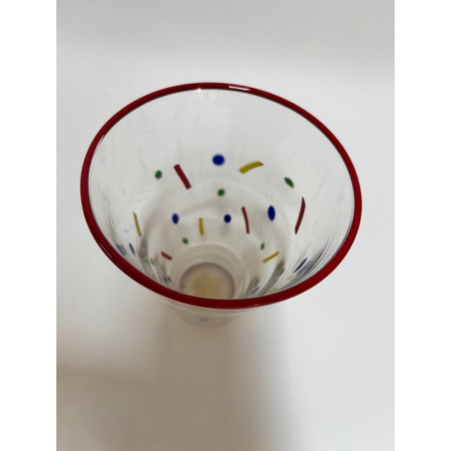 John Burchetta Set of 4 Hand Blown Murano Glass Tumblers, 1995 For Sale - Image 9 of 15