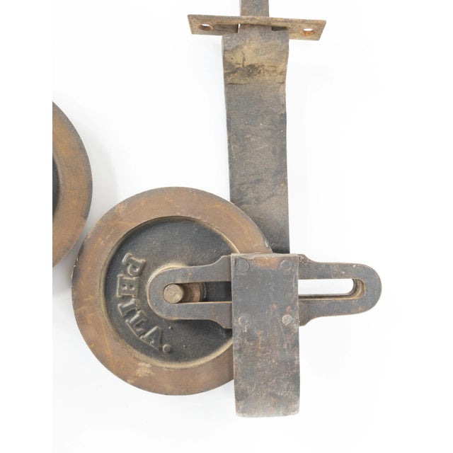 Heavy Duty Cast Iron Barn Door Rollers For Sale - Image 4 of 10