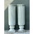 This pair of tall urns embraces a classic neoclassical silhouette, each cylindrical body finely fluted with narrow...