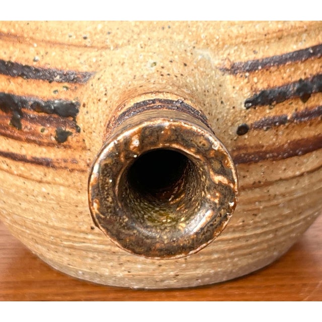 Mid-Century Modern Danish Studio Pottery Bowl with Handle and Lid by Tue Poulsen for Tue Keramik, 1960s For Sale - Image 14 of 18