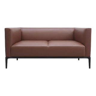 Jaan 2-Seater Sofa in Cognac Leather by Walter Knoll For Sale