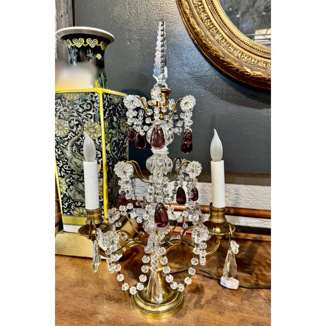 Metal Pair French Bagues-Style Girandoles For Sale - Image 7 of 13