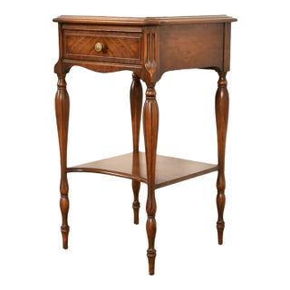 Widdicomb Antique French Regency Louis XVI Carved Walnut Nightstand, Circa 1920s For Sale