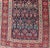 Blue Antique Persian Bidjar Runner With Sub-Geometric Motifs in Red and Blue For Sale - Image 8 of 13