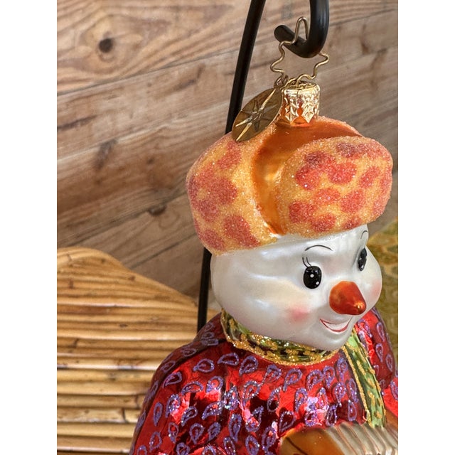 Red Christopher Radko “Misha Snowmanov” Ornament For Sale - Image 8 of 10