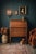 Antique Early 20th Century Quarter Sawn Oak Drop Front Secretary With Drawers - Solid Wood Accent Chest With Ring Pulls For Sale - Image 17 of 17