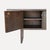 1950s Large Dark-Stained Oak Sideboard with Overhanging Top and 3 Large Doors with Leather Straps, France, 1950s For Sale - Image 5 of 13