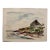 Henry Emil Salloch Original Watercolor on Paper Bonaventure Island, 1957. For Sale