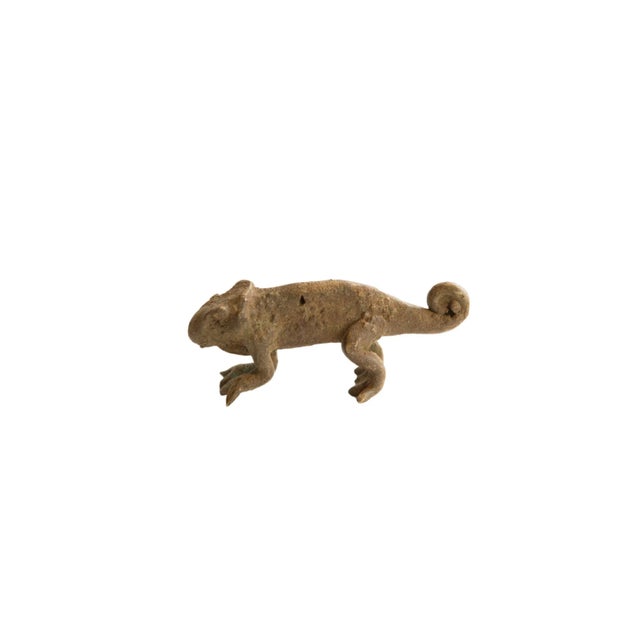Late 20th Century Vintage African Chameleon Figurine For Sale - Image 5 of 5