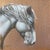 A Willing Spirit #5 by Barbara Fox | Oil on Copper Portrait of a horse's head. For Sale