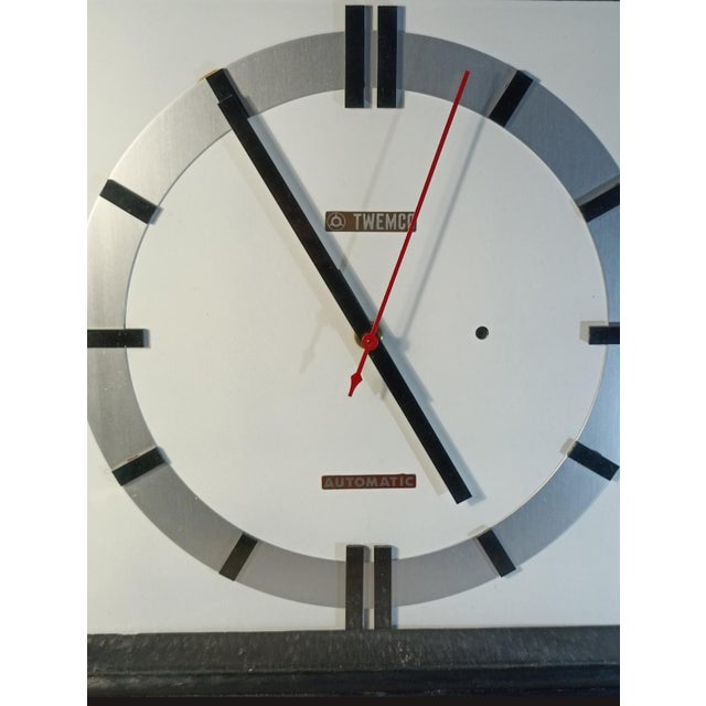 Automatic Calendar Auto-20 Clock from Twemco, 1970s For Sale - Image 3 of 12